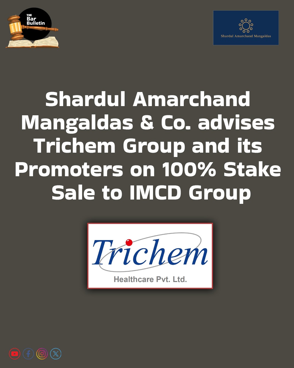Shardul Amarchand Mangaldas & Co. advises Trichem Group and its Promoters on 100% Stake Sale to IMCD Group