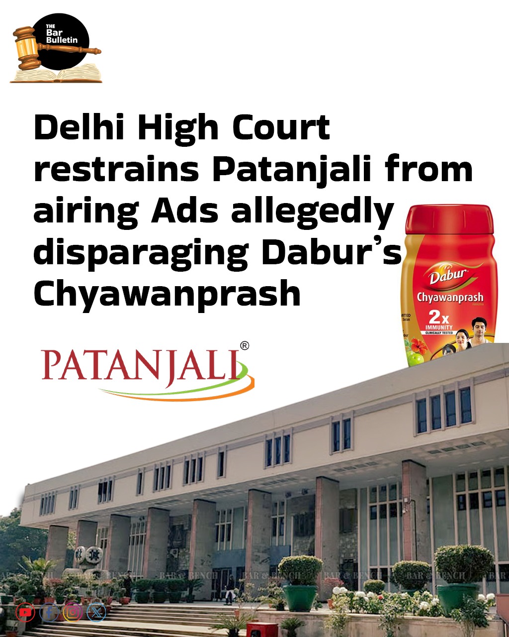 Delhi High Court restrains Patanjali from airing ads allegedly disparaging Dabur’s Chyawanprash