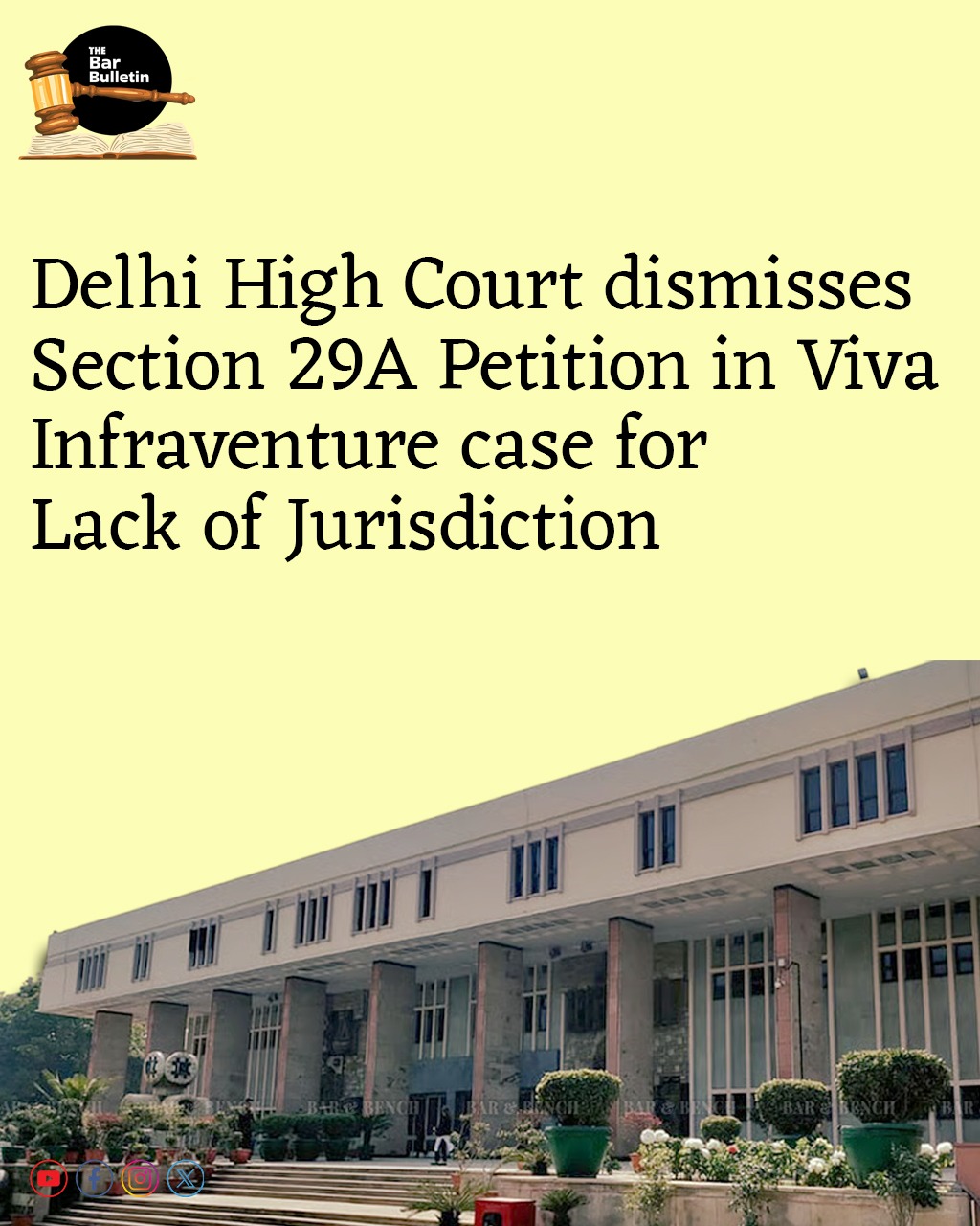 Delhi High Court dismisses Section 29A Petition in Viva Infraventure case for lack of Jurisdiction