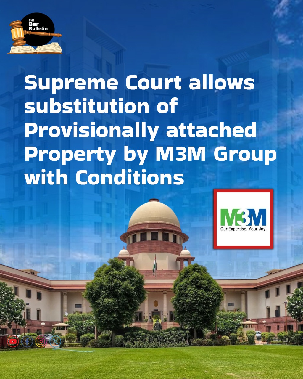Supreme Court allows Substitution of Provisionally Attached Property by M3M Group with Conditions