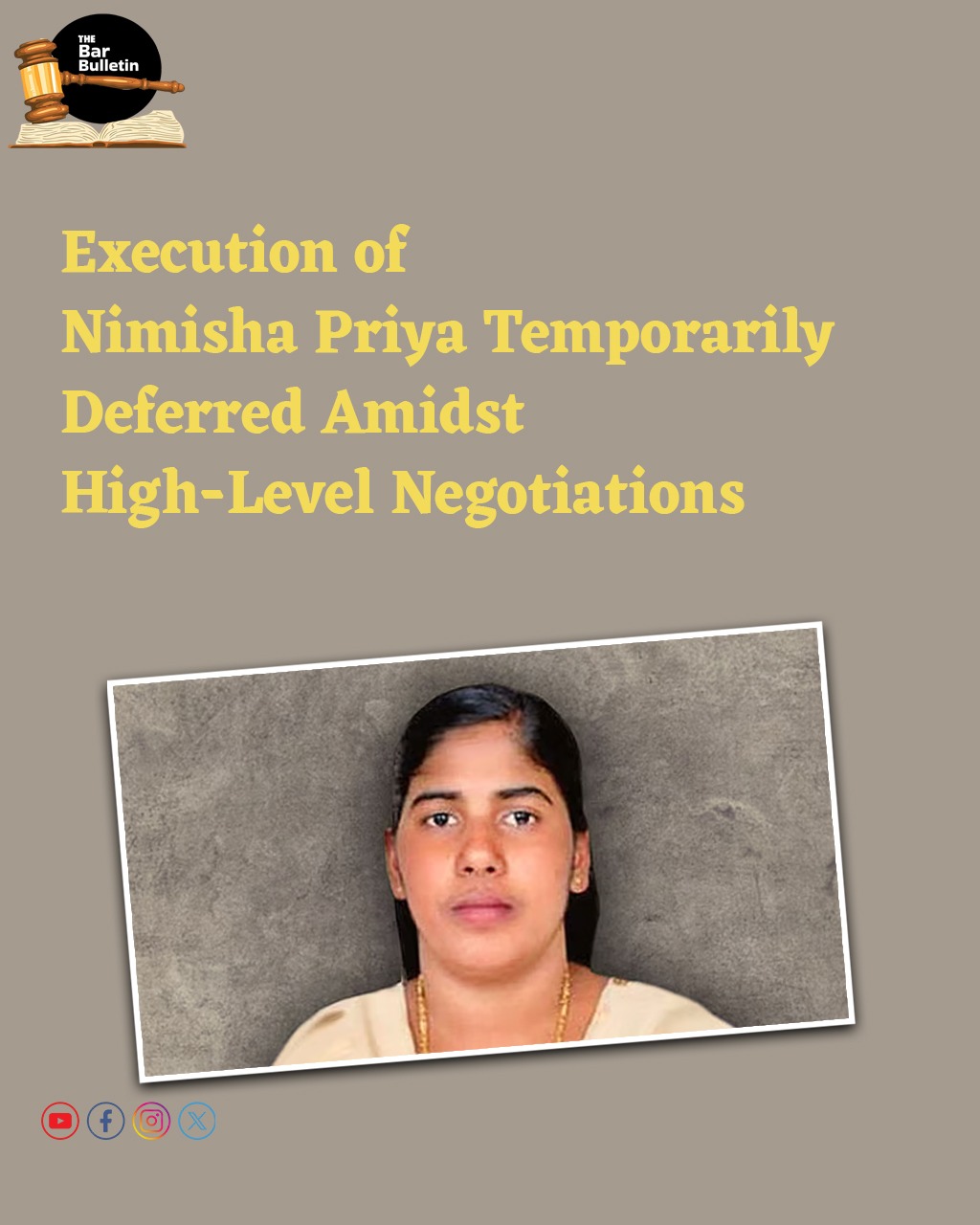 Execution of Nimisha Priya Temporarily Deferred Amidst High-Level Negotiations