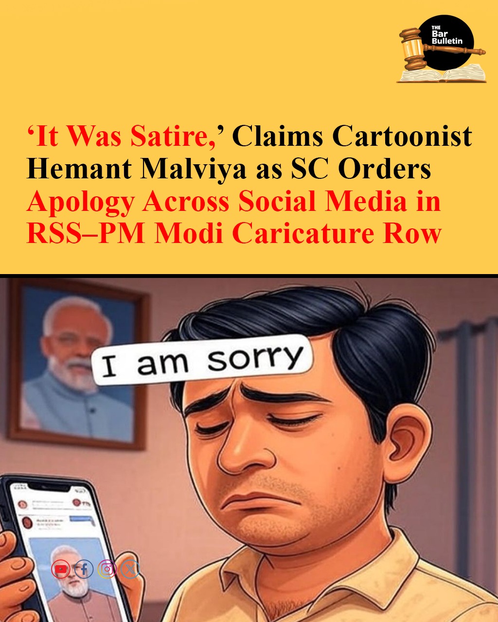 Claims Cartoonist Hemant Malviya