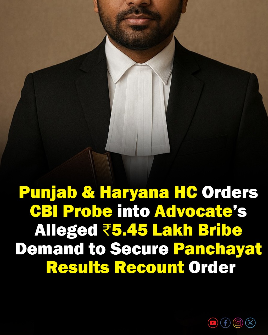 Advocate Bribe Allegation