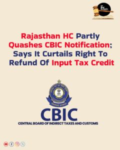 CBIC Notification Refund