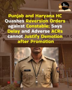 Constable Reversion Quashed