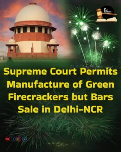 Green Firecrackers Ban