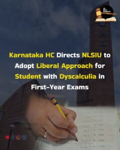 NLSIU Dyscalculia Exams
