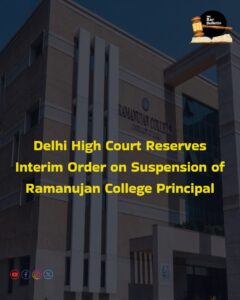 Ramanujan College Suspension