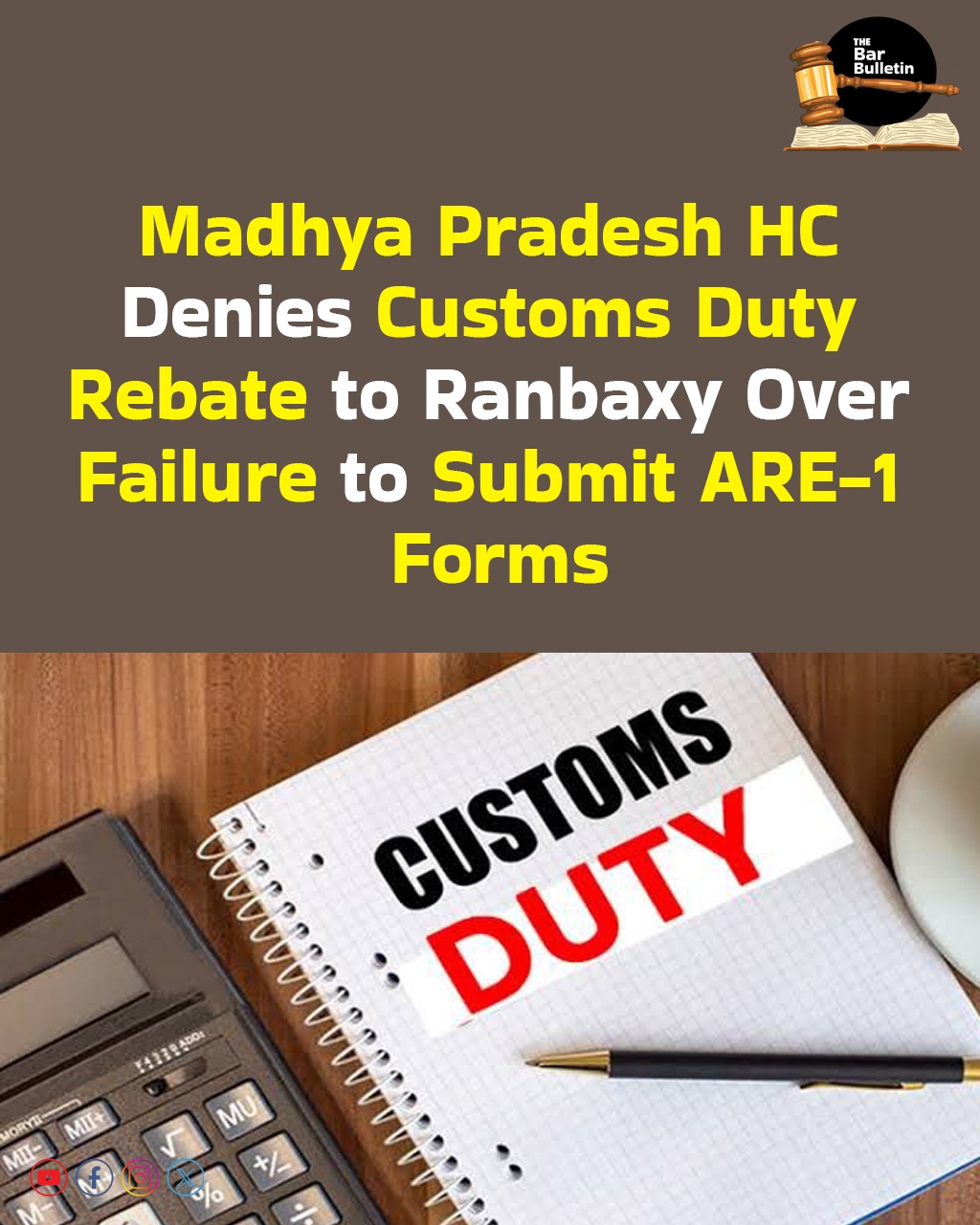 Ranbaxy Customs Rebate