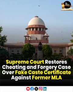 Fake Caste Certificate