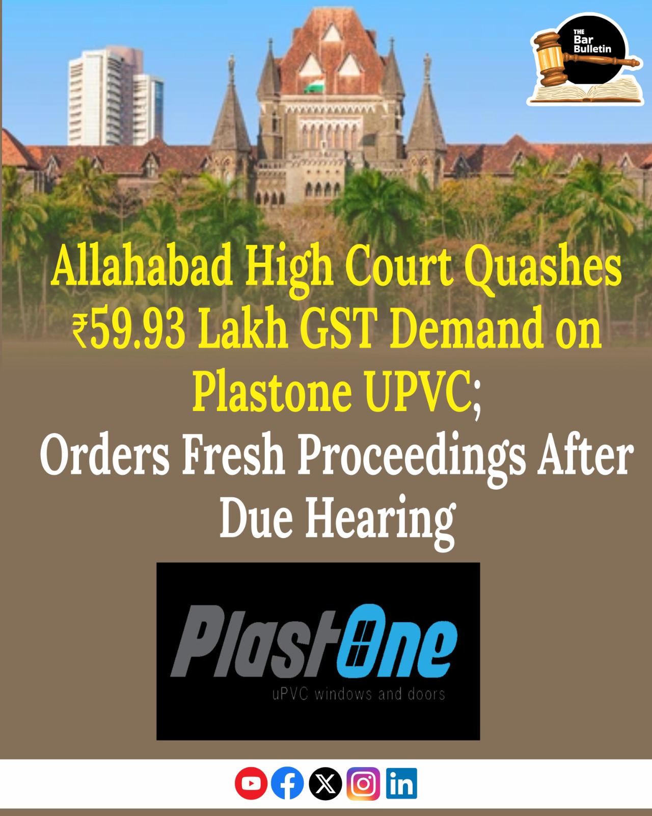 UPVC GST Quashed