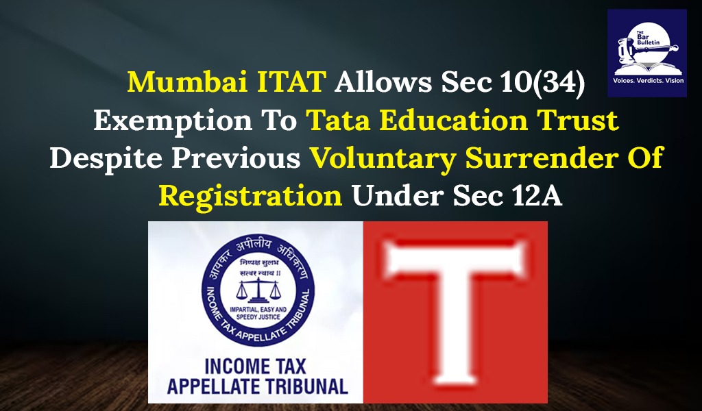 Tata Trust Exemption