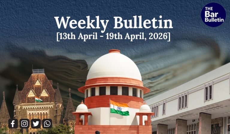 weekly legal news India update