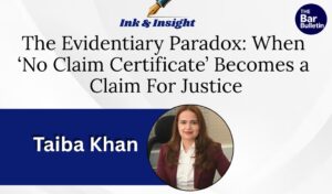 no claim certificate arbitration law