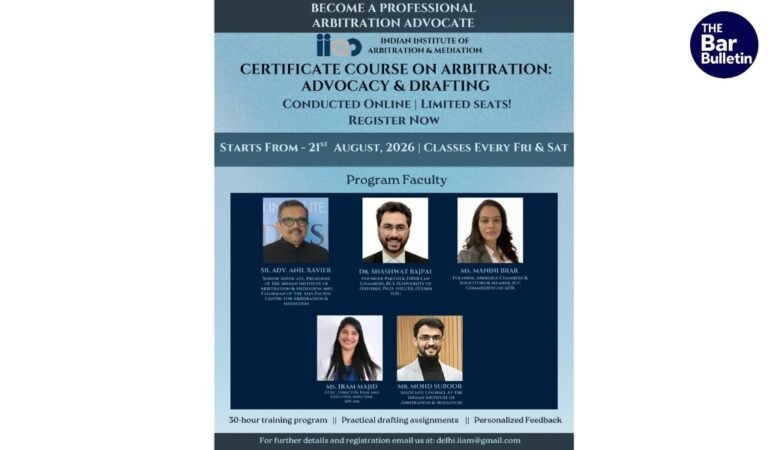 Certificate Course on Arbitration Advocacy