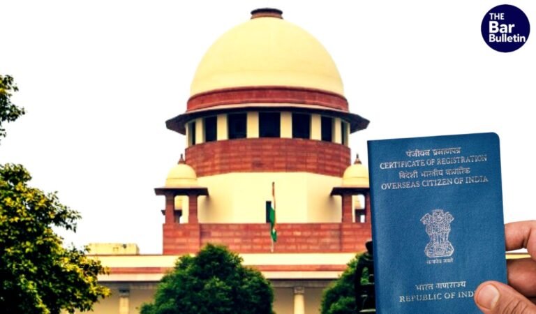Supreme Court OCI Entry Plea
