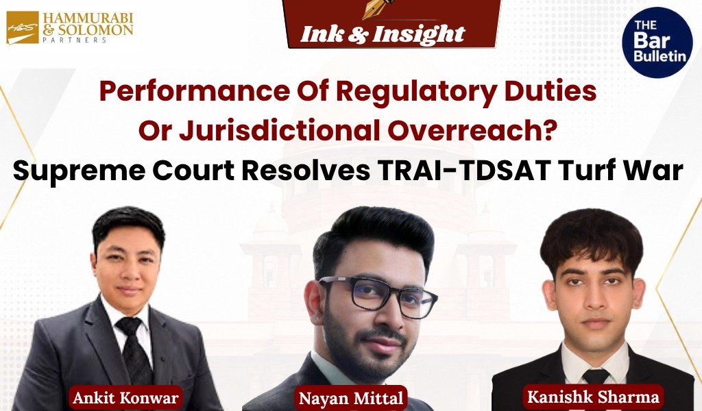 TRAI TDSAT Jurisdiction Dispute