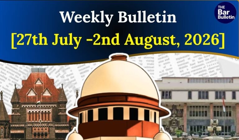 Weekly Legal Bulletin 2026