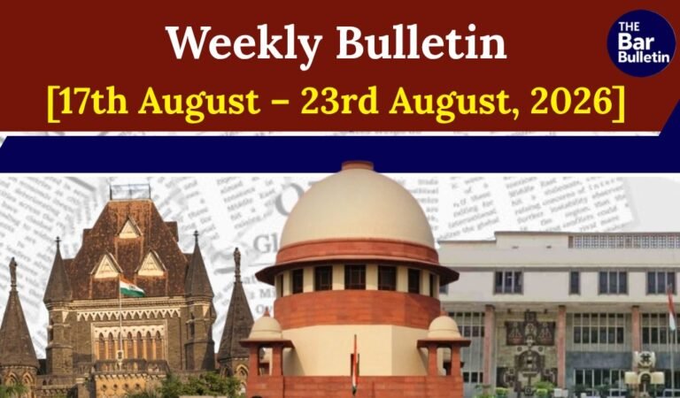 Weekly Legal News Bulletin