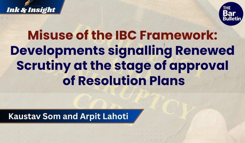 IBC Resolution Plan Scrutiny