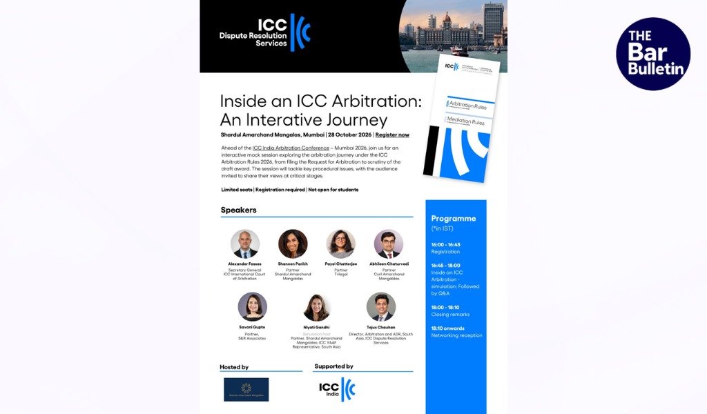 ICC Arbitration Session Mumbai 2026